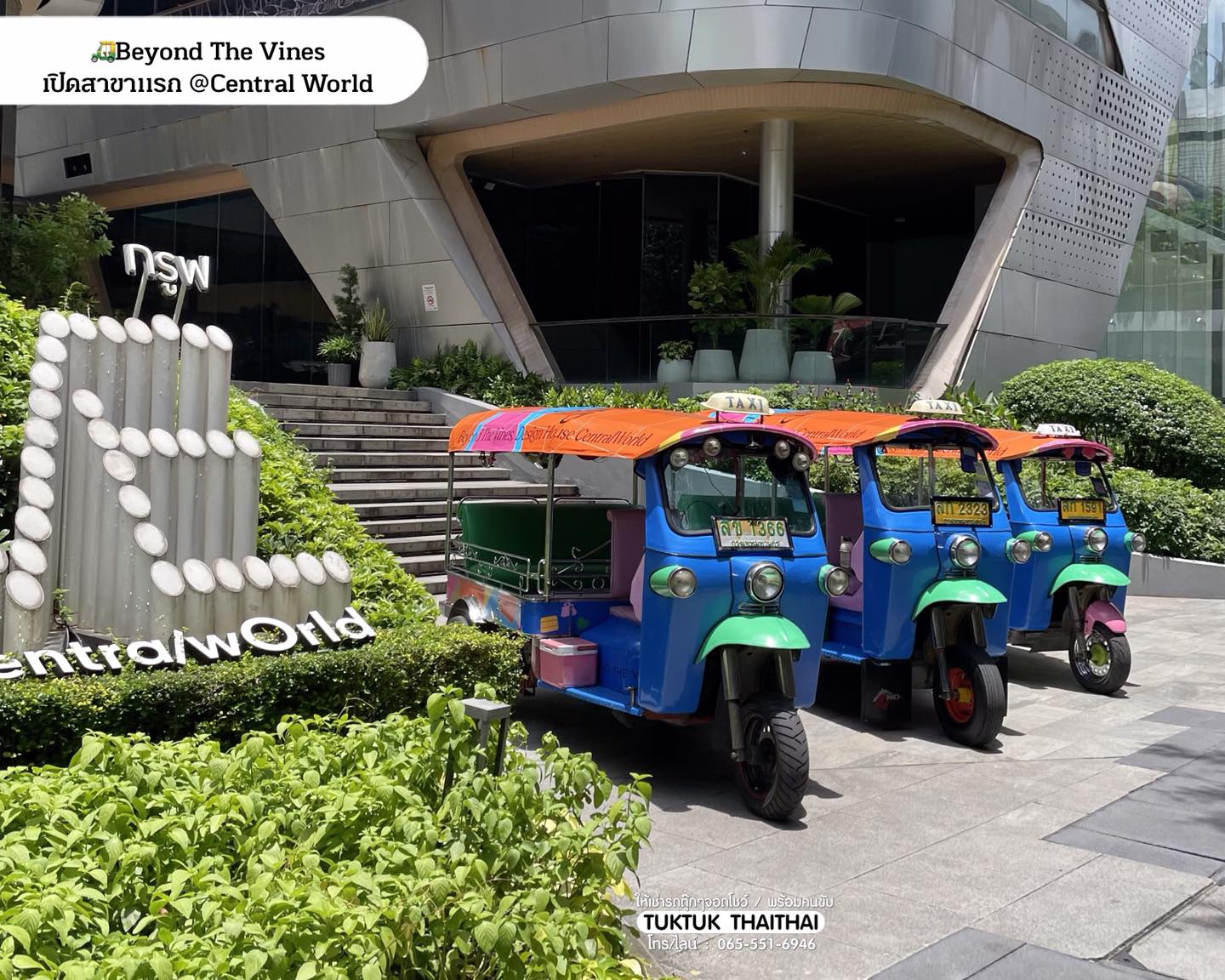 Beyond The Vines ตุ๊กตุ๊กตกแต่งจอดโชว์ พร้อมวิ่งโปรโมท Shop ใหม่